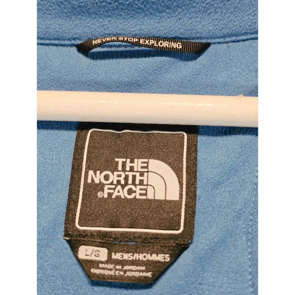 The North Face Apex Bionic WindWall Jacket Mens Large Blue Gray Softshell Zip